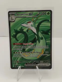 Serperior ex 156/086 Pokemon Ultra Rare SV: Black Bolt Card NM - Image 1