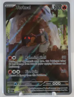 Pokemon Torkoal 172/167 Sv06: Twilight Masquerade Illustration Rare Holo - Image 1