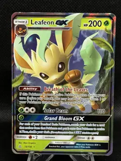 Leafeon GX SM146 Black Star PROMO Sun and Moon Black Star Pokemon TCG NM - Image 1