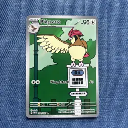 Pokemon TCG Pidgeotto 208/197 Illustration Rare Full Art - Obsidian Flames - Image 1