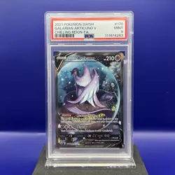 2021 POKEMON SWORD & SHIELD CHILLING REIGN FULL ART/GALARIAN ARTICUNO V PSA 9 - Image 1