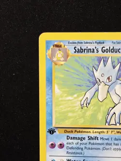 Sabrina's Golduck 30/132 1st Edition Rare - Gym Challenge Pokemon WoTC 2000 - Image 3
