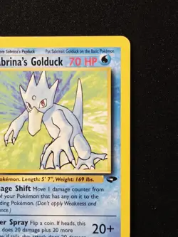 Sabrina's Golduck 30/132 1st Edition Rare - Gym Challenge Pokemon WoTC 2000 - Image 4