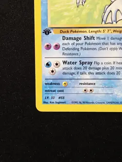 Sabrina's Golduck 30/132 1st Edition Rare - Gym Challenge Pokemon WoTC 2000 - Image 5