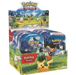 Pokemon TCG Ascended Heroes MINI TIN DISPLAY BOX Factory Sealed 10x Tins - Image 1