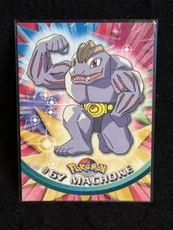 Topps Chrome Pokemon TV Animation Card #67 Machoke - Image 1