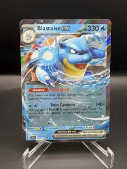 Blastoise ex 30/142 Double Rare Stellar Crown Pokemon English NM - Image 1
