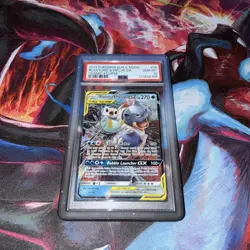 Pokemon Cosmic Eclipse Blastoise & Piplup GX 38/236 Tag Team PSA 10 - Image 1