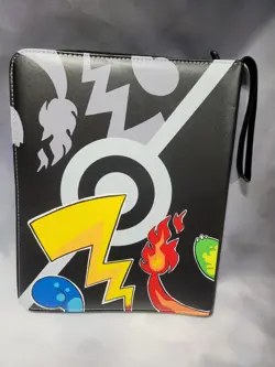 Pokemon 9 Pocket Zipper Binder Trading Card Album 3 Ring Black NEW - Image 2