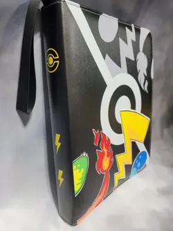 Pokemon 9 Pocket Zipper Binder Trading Card Album 3 Ring Black NEW - Image 4