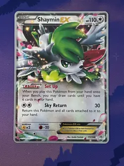 Shaymin EX 77/108 World Championships 2016 XY Promo Ultra Rare Pokemon LP - Image 1