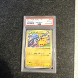Pokemon Pikachu Gym Event Campaign Japanese Promo 197/SV-P PSA 10 Gem Mint - Image 1