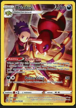 Ariados TG09/TG30 Brilliant Stars Ultra Rare Pokemon TCG - Image 1