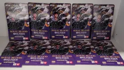 One Piece OP-10 Royal Blood Sleeved Booster Pack Lot Of 10 Sealed English Packs - Image 1