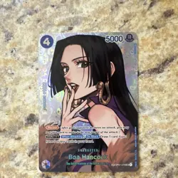 Boa Hancock One Piece CCG Character Card OP01-078, 4 Cost, 5000 Power, Foil - Image 1