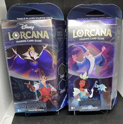 Disney Lorcana Rise Of The Floodborn Starter Deck Set Of 2 Sealed Decks 2024 - Image 1