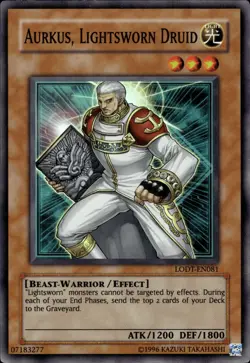 Aurkus, Lightsworn Druid - Super Rare LODT-EN081 - MP - YuGiOh - Image 1
