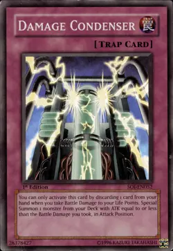 Damage Condenser - Super Rare 1st Edition SOI-EN052 - MP - YuGiOh - Image 1