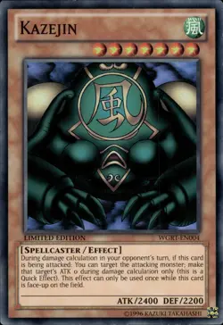 Kazejin - Super Rare Limited Edition WGRT-EN004 - LP - YuGiOh - Image 1