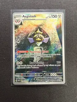Aegislash 210/182 Illustration Rare Holo SV04: Paradox Rift NM Pokemon - Image 1