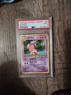 Slowbro Pokemon Japanese Vending Machine Cards Series 3 PSA 9 - Image 1