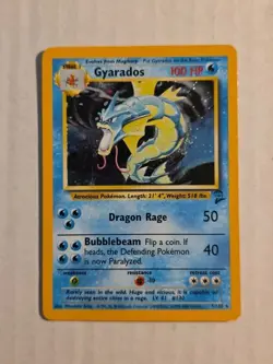 Pokemon Gyarados base set 2 holo 7/130 MP - Image 1