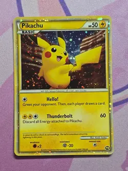 2010 Pokemon- Pikachu (JAPANESE) #PW1 World Collection Holo MP See Pics - Image 1