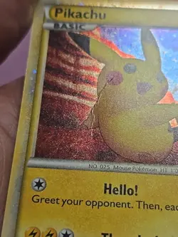 2010 Pokemon- Pikachu (JAPANESE) #PW1 World Collection Holo MP See Pics - Image 3