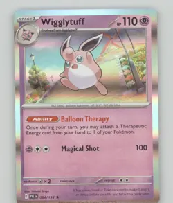 WIGGLYTUFF 084/193 RARE PALDEA EVOLVED POKEMON HOLO NEAR MINT - Image 2