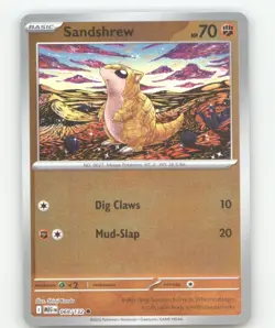 SANDSHREW 068/132 COMMON MEGA EVOLUTION POKEMON REVERSE HOLO NEAR MINT - Image 2