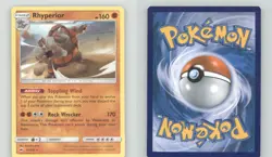 RHYPERIOR 67/147 HOLO RARE BURNING SHADOWS POKEMON LIGHTLY PLAYED - Image 1