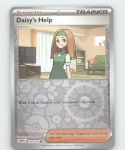DAISY'S HELP 158/165 UNCOMMON 151 POKEMON REVERSE HOLO NEAR MINT - Image 2