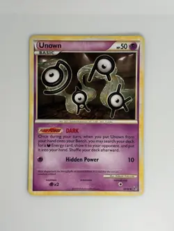 UNOWN 40/90 UNCOMMON HGSS UNDAUNTED POKEMON LIGHTLY PLAYED - Image 2