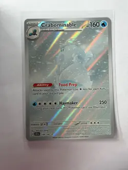 CRABOMINABLE 149/142 ILLUSTRATION RARE STELLAR CROWN POKEMON NEAR MINT - Image 2