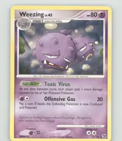 WEEZING 31/106 RARE GREAT ENCOUNTERS POKEMON LIGHTLY PLAYED - Image 2
