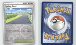 CYCLING ROAD 157/165 UNCOMMON 151 POKEMON REVERSE HOLO NEAR MINT - Image 1