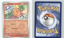 TORCHIC 040/182 COMMON DESTINED RIVALS POKEMON REVERSE HOLO NEAR MINT - Image 1