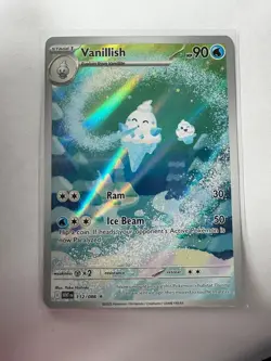 VANILLISH - 112/086 112/086 HOLO ILLUSTRATION RARE SV: WHITE FLARE POKEMON NM/M - Image 2