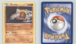 STUNFISK 83/113 UNCOMMON LEGENDARY TREASURES POKEMON MODERATELY PLAYED - Image 1