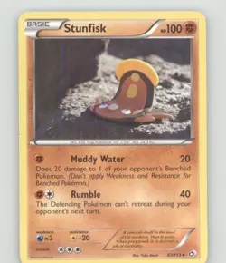 STUNFISK 83/113 UNCOMMON LEGENDARY TREASURES POKEMON MODERATELY PLAYED - Image 2