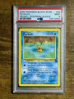 PSA 9 Pokemon PSYDUCK 2000 PRomo-League Black Star #20 Mint - Image 1