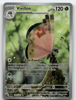 VIVILLON 193/191 ILLUSTRATION RARE SURGING SPARKS POKEMON NEAR MINT - Image 2