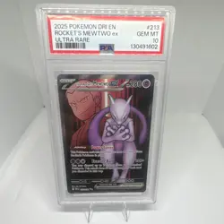 Pokemon Team Rockets Mewtwo Ex 213/182 Destined Rivals PSA 10 Gem Mint - Image 1