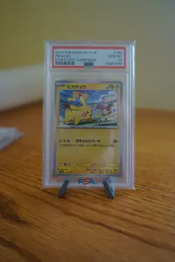 2023 Pokemon Gym Event Campaign Japanese Pikachu 120/SV-P PSA 10 Mint - Image 1