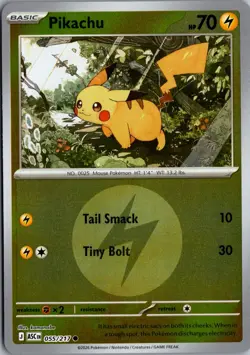 Pikachu (Energy Symbol Pattern) 055/217 Common ME: Ascended Heroes Pokemon NM - Image 1