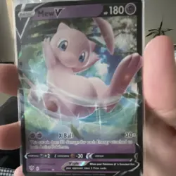 Pokemon TCG Jumbo Cards Mew V 069/189 Holo Promo, 180 HP Basic Oversized - Image 1
