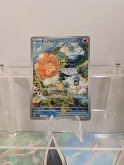 Castform Sunny Form SV08: Surging Sparks #195/191 Pokemon Card TCG - Image 1