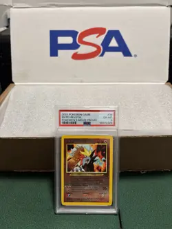 2001 Pokemon Game Entei Reverse Foil Pokemon 3 Movie Promo #34 PSA 6 EX-MT - Image 1