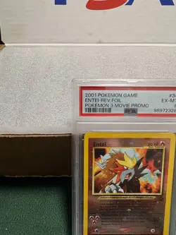 2001 Pokemon Game Entei Reverse Foil Pokemon 3 Movie Promo #34 PSA 6 EX-MT - Image 2