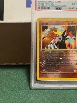 2001 Pokemon Game Entei Reverse Foil Pokemon 3 Movie Promo #34 PSA 6 EX-MT - Image 5
